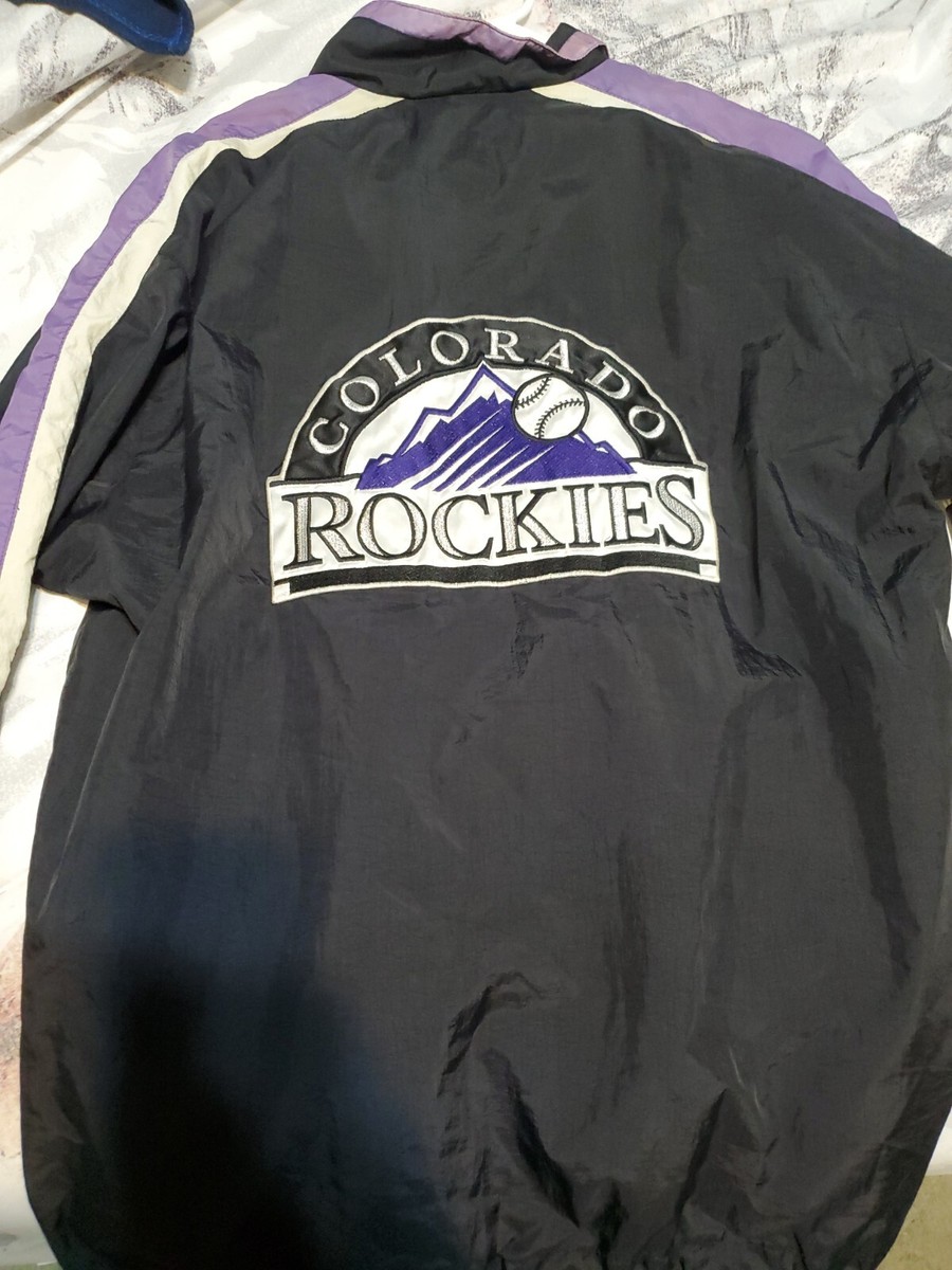 vintage 90s colorado rockies starter jacket mlb black large vintage 90s colorado rockies starter jacket mlb black large