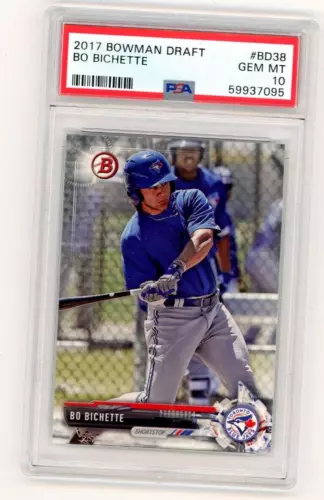 2017 Bowman Draft #BD38 Bo Bichette Gem Mint PSA 10 !
