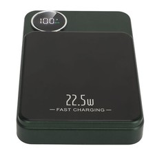 Green Magnetic Power Bank Accurate Power Display 15W PD Efficient Fast