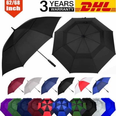 MARKENLOS XL/XXL Dunlop Regenschirm Golfschirm Stockschirm Partnerschirm Schirm groß DE