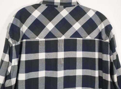 Howe-Mens Long Sleeve Casual Button Down Shirt-XL Extra Large-Gray Plaid - Picture 5 of 9