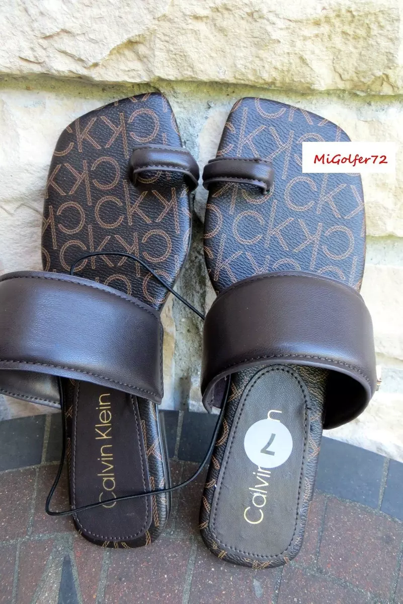 Calvin klein sales rubber slides