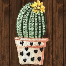 Cactus Embroidered Patch — Iron On