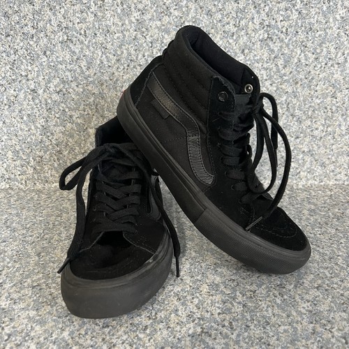 Vans Off The Wall SK8 Hi Pro Para hombres Talla 5.5 Zapatos Triple Negro UltraCush Tenis - Imagen 13 de 15