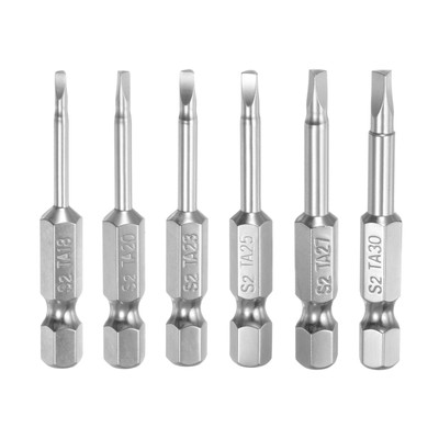 6pcs Magnetic Triangle Screwdriver Bits TA18 TA20 TA23 TA25 TA27 TA30 Bit Set