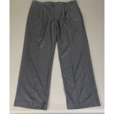 Perry Ellis Portfolio Dress Pants Men's Size 40x32 Charcoal Gray Pleated NWT