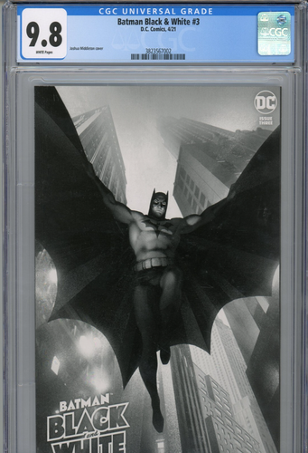 Batman Black & White #3 (2021) DC CGC 9.8 White Joshua Middleton