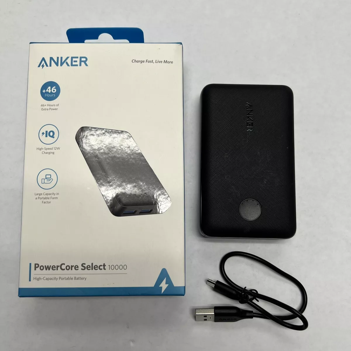 Anker PowerCore Select 10000  2-Port Portable Charger Black