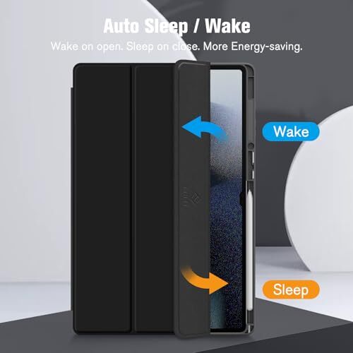 Hybrid Slim Case for Samsung Galaxy Tab S10 Ultra 2024/ S9 Ultra 2023/ Black - Picture 6 of 7
