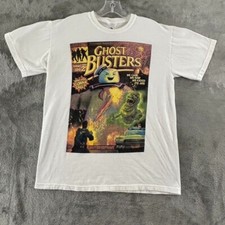 Ghost Busters Comic Book Shirt M Who You Gonna Call Stay Puft Marshmallow Slimer