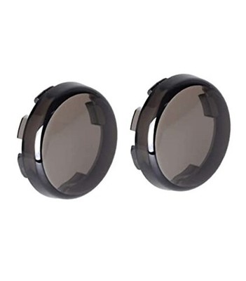 Turn Signal Lights Lens Cover Compatible with Harley Dyna Fatboy Snoked