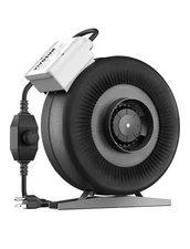 VIVOSUN Inline Duct Fan, 4-inch, 203 CFM, Carbon Filter, Unboxed