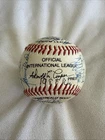 Vintage International League Team Signed Baseball Unknown Signatures Auto Ball