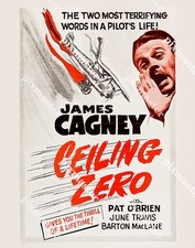 JAMES CAGNEY  CEILING ZERO 1950 R  11 X 14 DIZZY DAVIS PILOT LOBBY CARD OS B