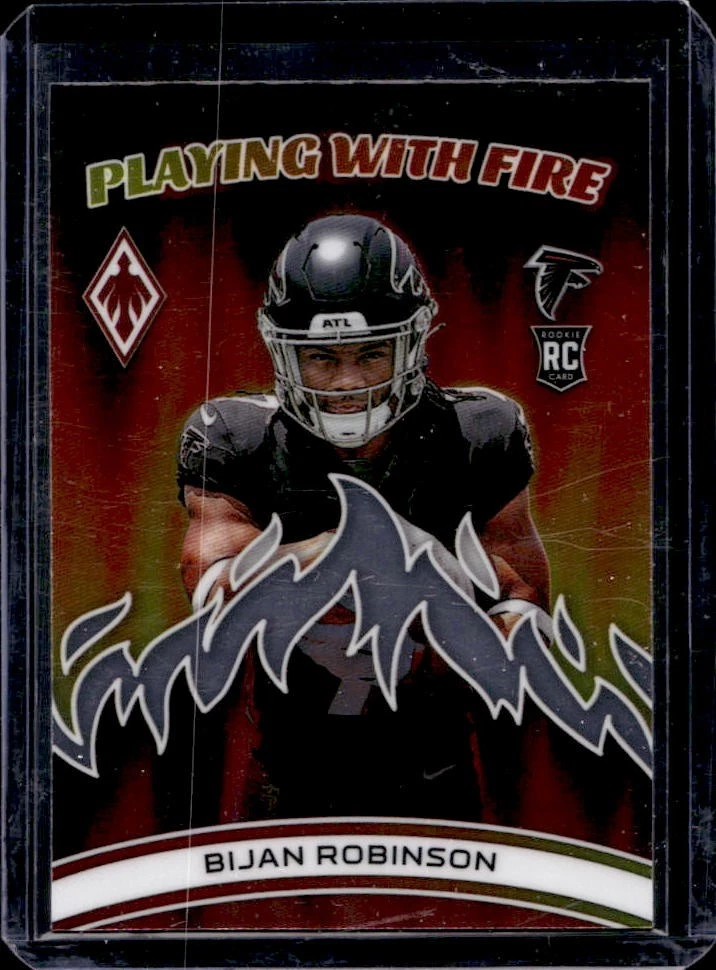 Bijan Robinson Panini Phoenix Playing With Fire #PWF3 Fire and Ice