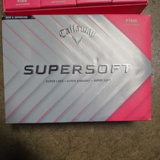 1 dozen Callaway SuperSoft Matte Pink golf balls