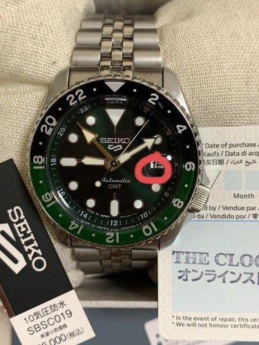 SEIKO SBSC019 Automatic Men's Watch Black x Green Dial Analog From Japan - Picture 3 of 11