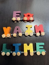 Maple Landmark Name Train Letters Made In USA