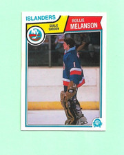 (1) ROLLIE MELANSON 1983-84 O-PEE-CHEE # 12 ISLANDERS ROOKIE NM CARD (M1463)