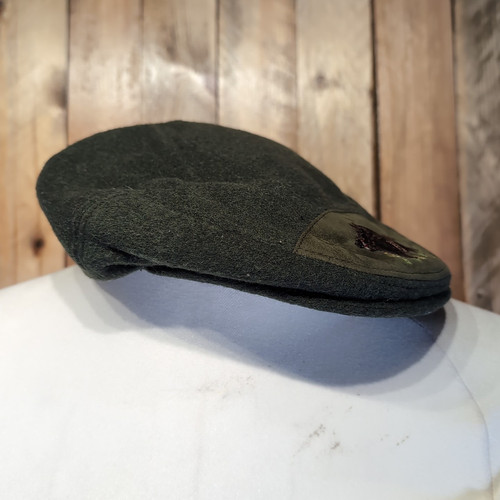 Gorra plana francesa Meteo vintage noble jabalí caza cerdo bordado logotipo lana 58 cm - Imagen 4 de 8