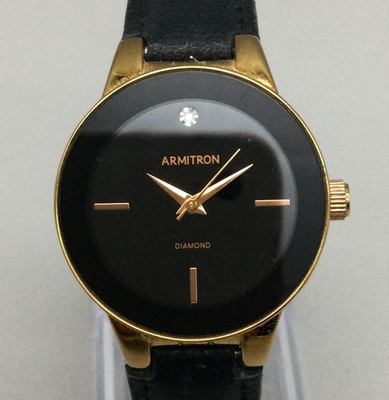 Armitron Diamond Watch Womens 30mm Rose Gold Tone Minimalist  display picture 1
