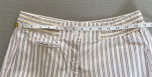 TOGETHER TROUSERS SZ 12 WOMEN CARROT PINSTRIPE PINK BLUE HIGH WAIST POCKETS - Picture 9 of 12