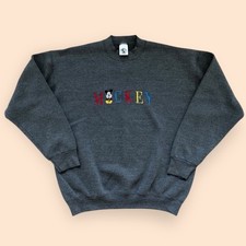 Vintage 90s Mickey Co. Embroidered Mickey Mouse Crewneck Sweatshirt Unisex XL