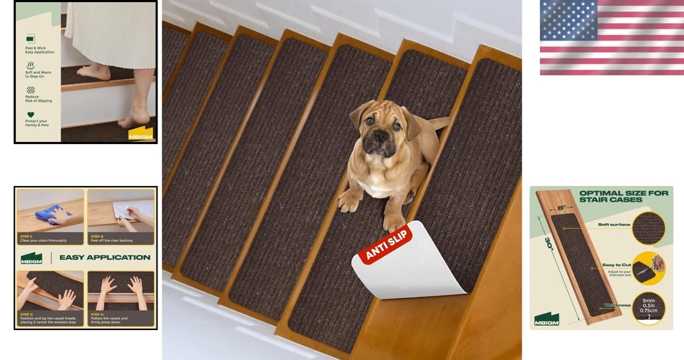 Fleckenabweisende Teppich Treppenstufen - 15 Stück - Bild 2 von 4