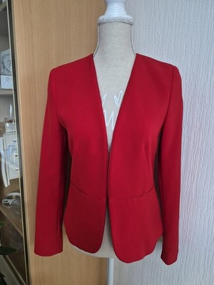 Mango Basics, Blazer, Größe: S, Rot, Acetat/Elasthan/Polyester, Einfarbig #E6U