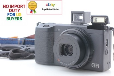 SH;000 [ MINT+++ ] Ricoh GR GR1 APS-C 16.2MP Digital Compact Camera Black JAPAN