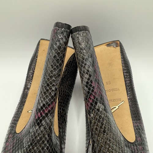 Brian Atwood Savita Snake Hidden Platform Pumps Size 9.5 - Picture 13 of 22