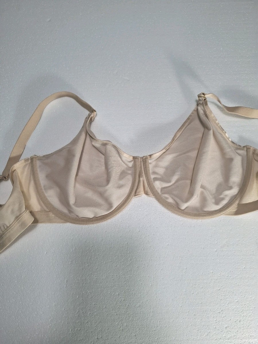 Soma Womens Beige Unlined 40D Underwired Back Closure Minimizer Bra View 6
