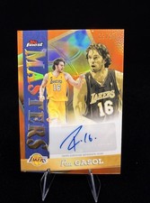 25-26 Topps Finest MASTERS AUTOGRAPH- PAU GASOL #MA-PG Orange Refractor  /25