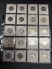 20 BU 1960 P + D Washington Silver Quarters in 2x2s, U.S. Half Roll Coins