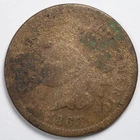 1867 Indian Head Penny Cent Good (G) Damaged