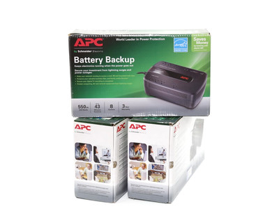 Lot of 3 APC Back-UPS ES 550VA 330W Battery Backup Surge Protector NO BATTERY