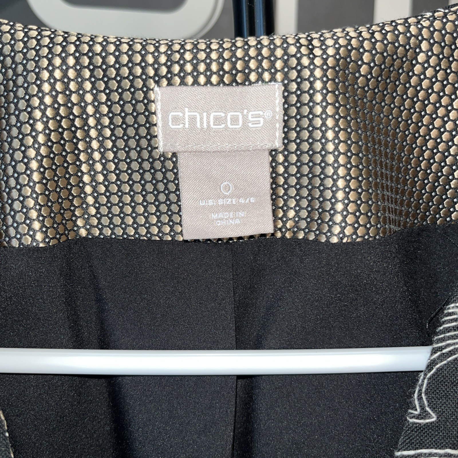 Chicos Kimono Style Blazer, Patchwork - image 4