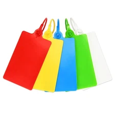 100 Plastic Tags Shipping Tags Water Proof Tags for Labeling Shipping Labels