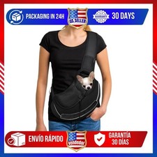 YUDODO Pet Dog Sling Carrier Breathable Mesh Travel Safe Sling Bag Carrier for D