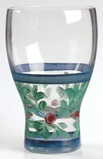 Gail Pittman Blue Juniper 10 Oz Flat Glassware Wine/Juice Goblet 8878858