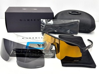 Oakley Sutro Lite Matte Poseidon OO9463 Black Frame W/ PRIZM Gold (2 lens）