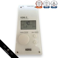 Korg KDM-3 WH White Digital Metronome genuine Japan Used