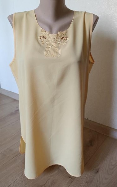 Women Jacques Britt Shirt Yellow Polyester 36 / S