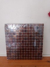 Sasparilla Glass Tiles 12"' x 12"Squared Tile Mosaic Wall Backsplash 3 Sheets