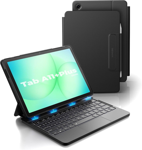 Für Samsung Galaxy Tab A11+ Plus Hülle mit Tastatur, Ultraleichtes Magnet Folio  - Bild 1 von 7