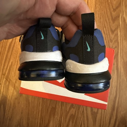 Nike Air Max 270 RT (TD) Blanco/Negro-HiperAzul Talla 7C. CD2654 105 - Imagen 4 de 8