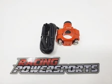 RacingPowerSports Universal ATV Dirt Bike Engine Start/Stop Button Alum. Orange