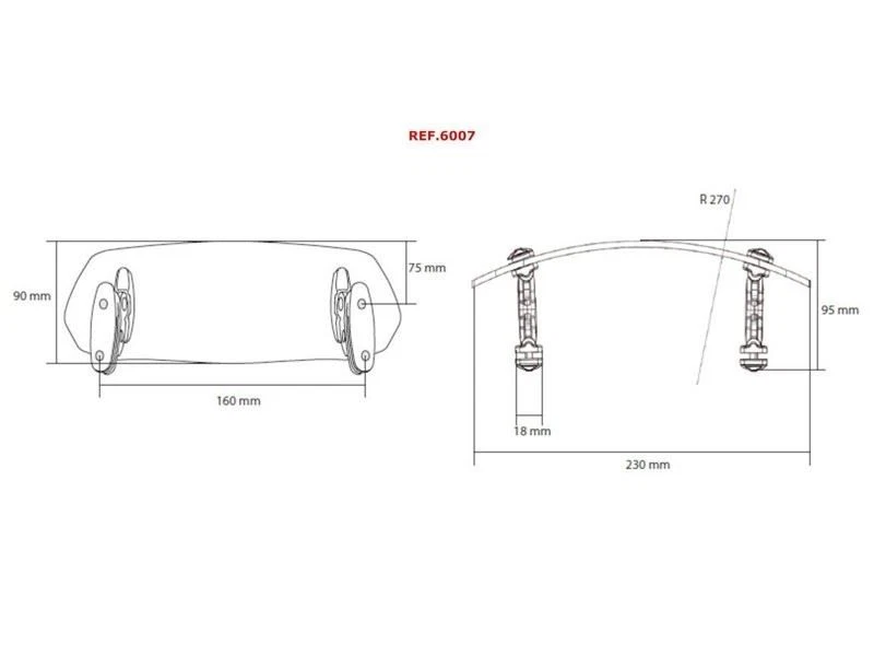Extensor de pantalla ajustable con tornillo transparente Puig BMW R1200 GS 2000-2012 Foto 4 de 4