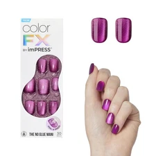 KISS imPRESS No Glue Mani Press On Nails, Color FX, 'Levels', Dark Pink 