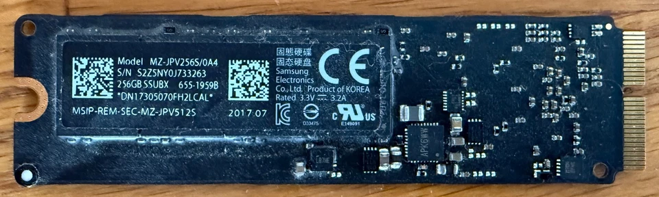 MZ-JPV256S/0A4 Samsung 256GB PCI Express 3.0 MacBook iMac